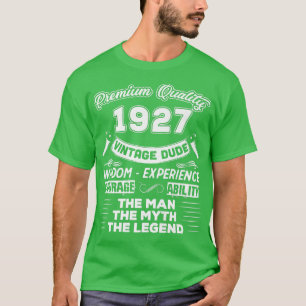 Mens The Man Myth Legend Vintage 1927 95th Birthda T-Shirt