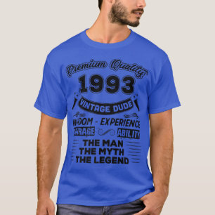 Mens The Man Myth Legend Vintage 1993 29th Birthda T-Shirt