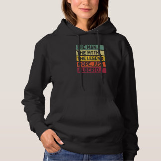 Mens The Man The Myth The Legend Nope Just Alberto Hoodie