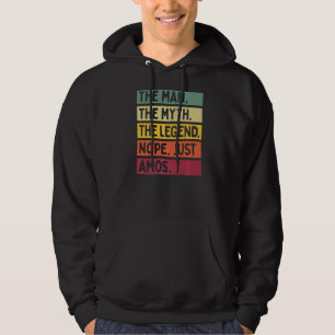 Mens The Man The Myth The Legend Nope Just Amos  Q Hoodie