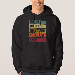 Mens The Man The Myth The Legend Nope Just Amos Q Hoodie
