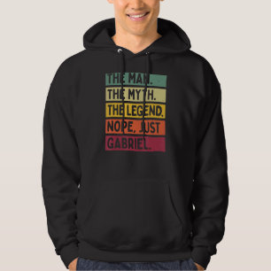 Mens The Man The Myth The Legend Nope Just Gabriel Hoodie