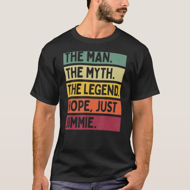 Mens The Man The Myth The Legend Nope Just Jimmie  T-Shirt (Front)