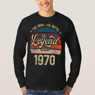 Mens The Man The Myth The Legend Since 1970 Birthd T-Shirt