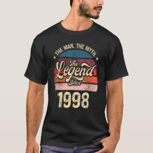 Mens The Man The Myth The Legend Since 1998 Birthd T-Shirt