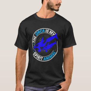 Mens The Orca Is My Spirit Animal Orca T-Shirt