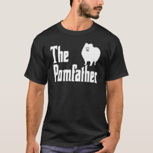 Mens The Pomfather Pomeranian Daddy Pom Dog Pomsk T-Shirt