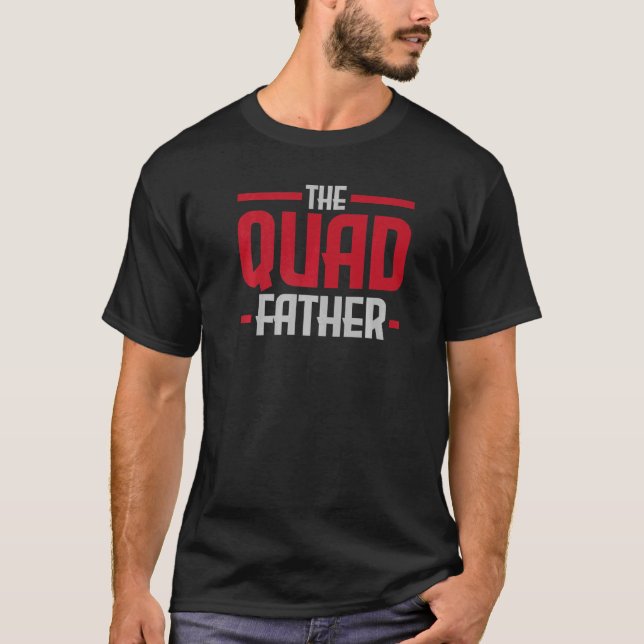 Mens The Quadfather ATV Rider Quad Bike Daddy Fath T-Shirt (Front)