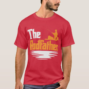 Mens The RodfatherFunny Mens Fishing Fisherman T-Shirt