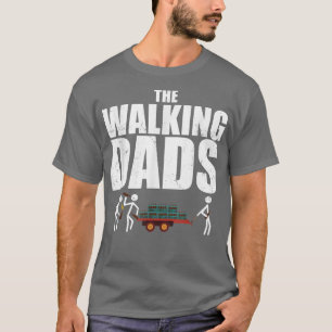 Mens The Walking Dads Saunter Daddy Fathers Day T-Shirt