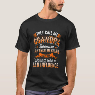 Mens They Call Me Grandpa Funny Grandpa Dad T-Shirt