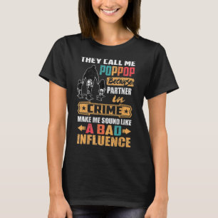 Mens They Call Me Poppop Because Partner In Crime  T-Shirt