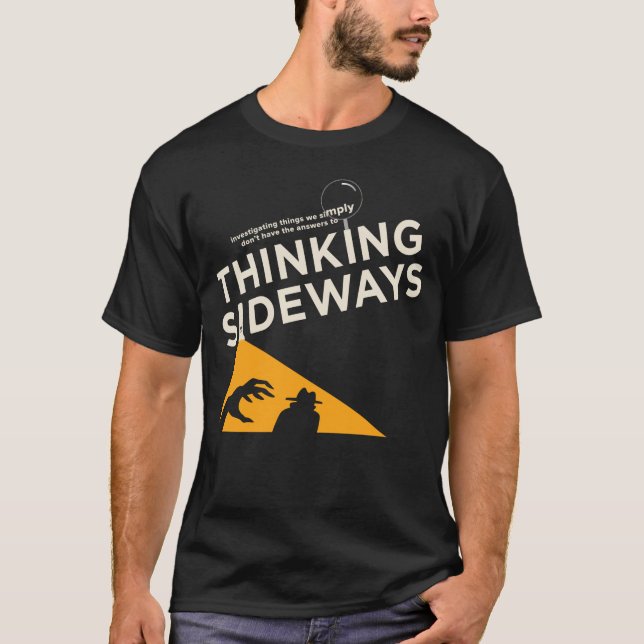 Mens Thinking Sideways Podcast logo 2016 T-Shirt (Front)