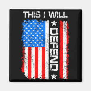 Mens This Defend 4th Of July Patriot Aamerican Magnet