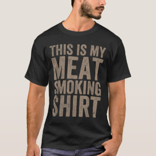 Mens This Is My Meat Smoking Chef Butcher Cook Bbq T-Shirt