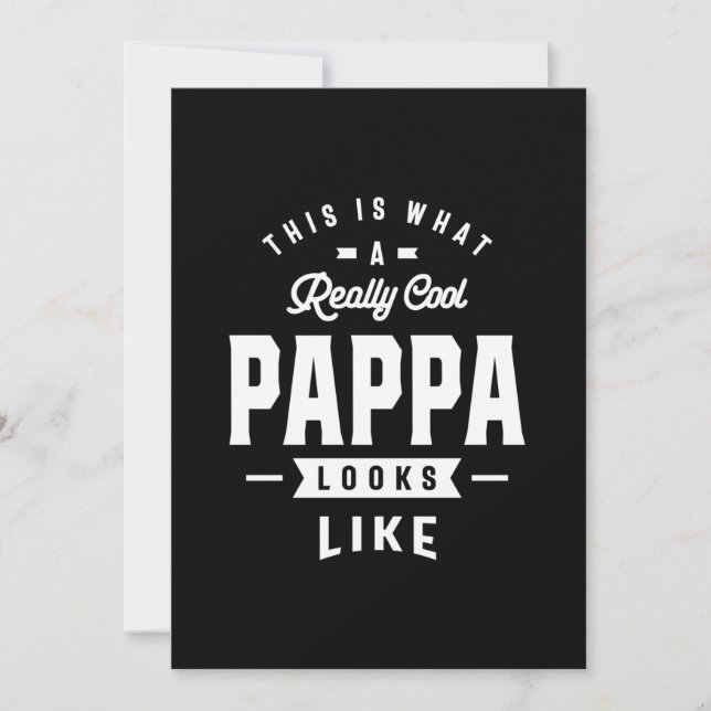 Mens This is What a Really Cool Pappa Gift Invitation (Front)