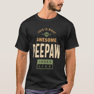 Mens This is What an Awesome Peepaw Father's Day T-Shirt