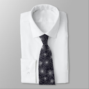 Men's Tie-Halloween Spider Webs Tie