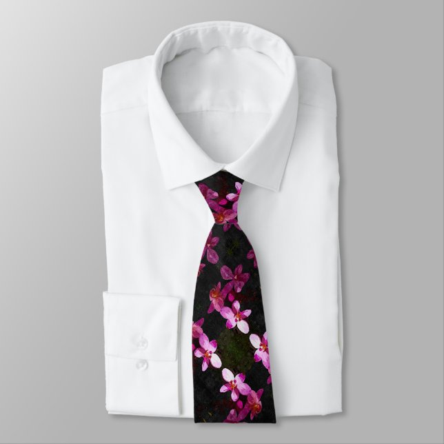 Men's Tie Purple Orchid (Tied)
