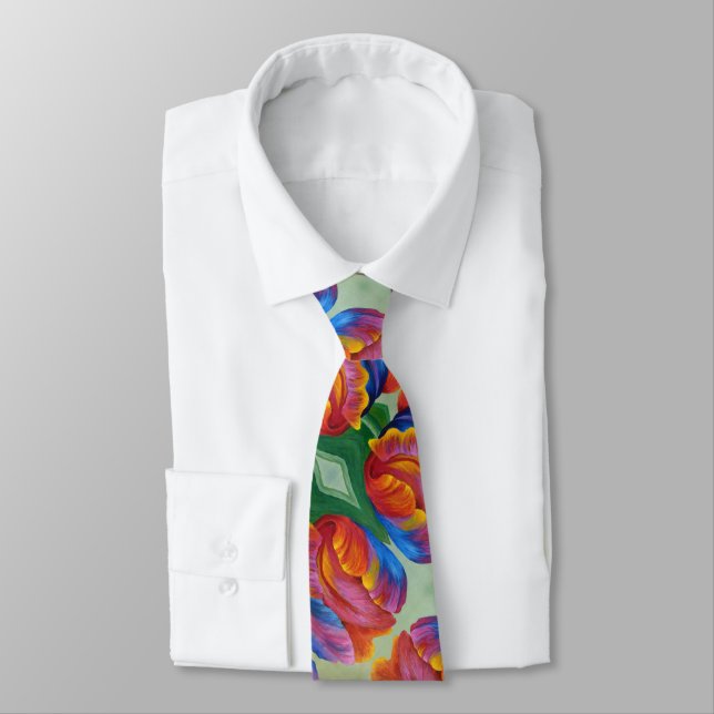 Men's Tie Rainbow Tulip (Tied)