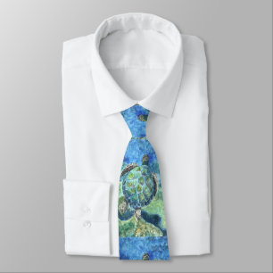 men's tie - Sea Turtle #2