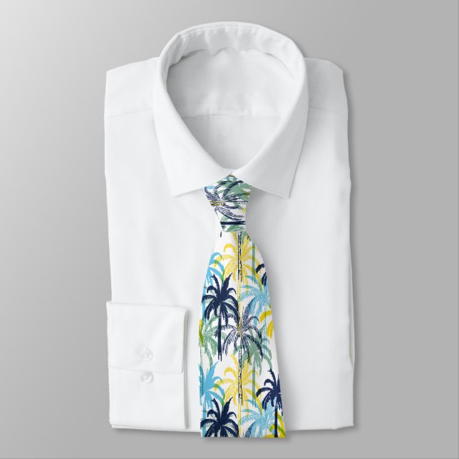 Men's Tie Tropical Palms (Tied)
