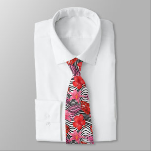 Men's Tie Tropical Palms Floral