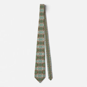 Mens Tie with Gingko leaf design