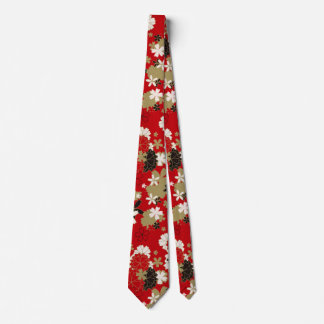 Men's Tie With Japanese floral design