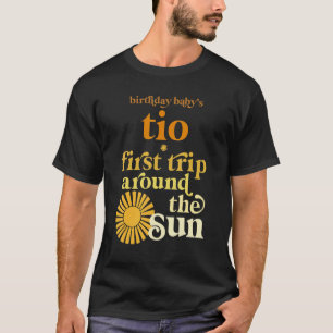 Mens Tio First Trip Around The Sun Birthday Boho R T-Shirt