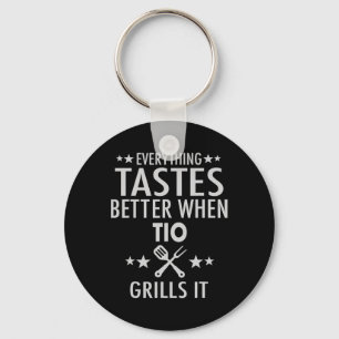 Mens Tio Grills It - Funny Tio Byrbecue Key Ring