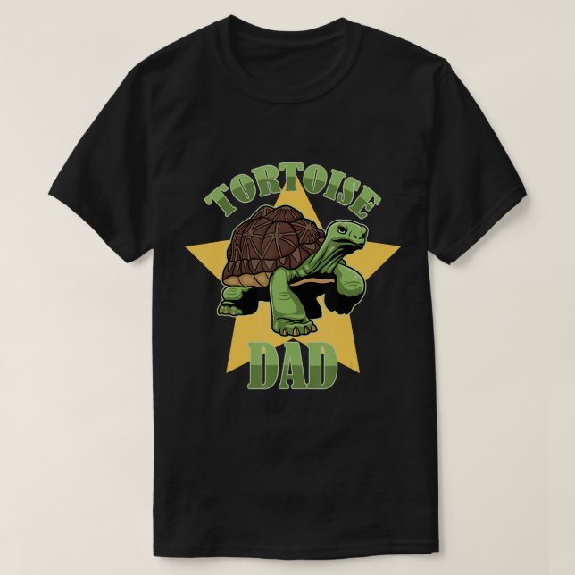 Mens Tortoise Dad Animal Turtle Sulcata Pet Owner  T-Shirt (Design Front)