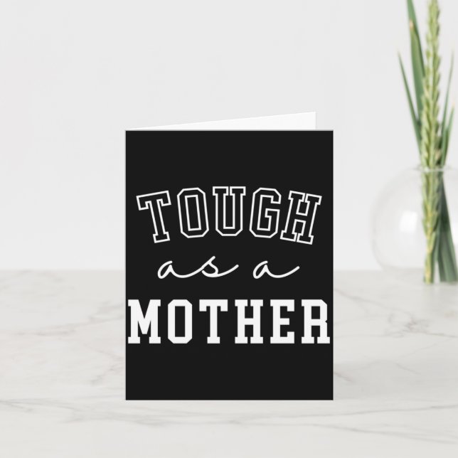 Mens Tough As A Mother Performance Card (Front)