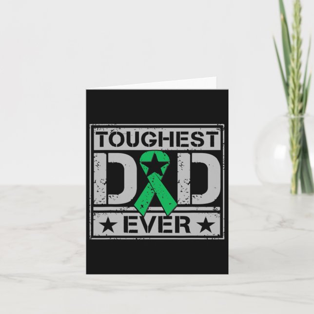 Mens Toughest Dad Ever - Gallbladder Bile Duct Can Card (Front)