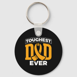 Mens Toughest Dad Ever Leukaemia Cancer Leukaemia Key Ring