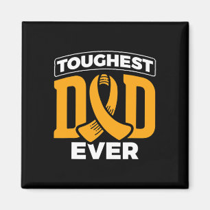 Mens Toughest Dad Ever Leukaemia Cancer Leukaemia Magnet