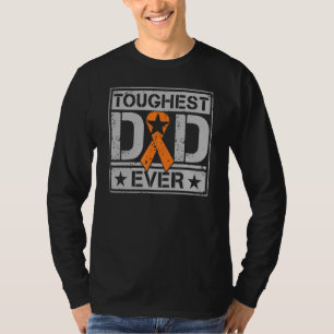 Mens Toughest Dad Ever Military Style Leukaemia A T-Shirt