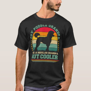 Mens Toy Poodle Dog Vintage Toy Poodle Grandpa Fa T-Shirt