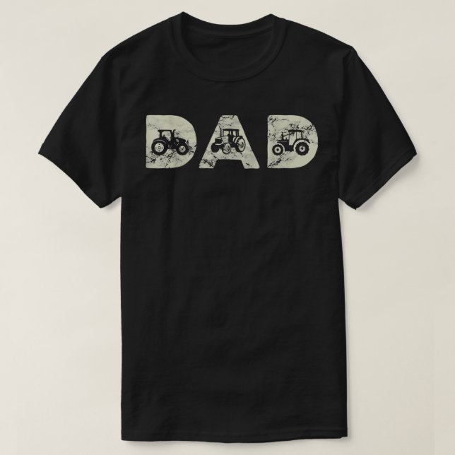 Mens Tractor Dad Farming Father Farm Lover Farmer  T-Shirt (Design Front)