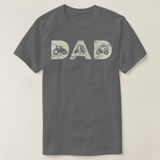 Mens Tractor Dad Farming Father Farm Lover Farmer  T-Shirt (Design Front)