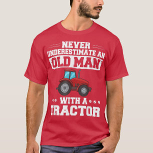 Mens Tractor Farmer Driver Kids Seat T-Shirt