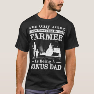 Mens Tractor Farmer Vintage Style Farmer Bonus Dad T-Shirt