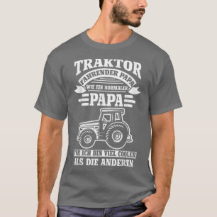 Mens Traktor Fahrender papa wie normaler papa Fami T-Shirt
