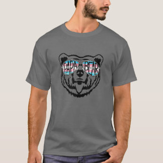 Mens Trans Papa Bear Proud Dad Ally Transgender Ra T-Shirt