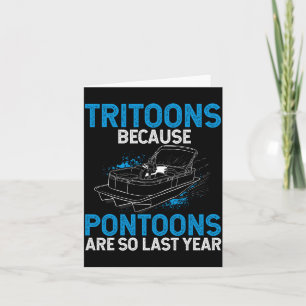 Mens tritoon boat - tritoon - tritoon captain card