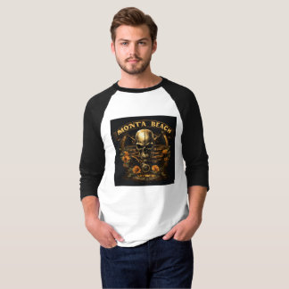 Mens tshirt with skull design