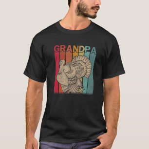 Mens Turkey Retro Style Vintage Grandpa Graphic Fa T-Shirt