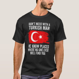 Mens Turkish Flag Turkey T-Shirt
