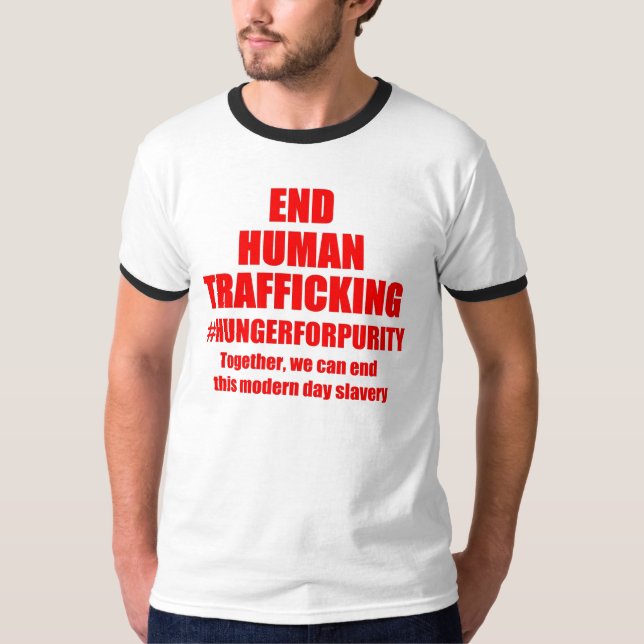Men's Two Colour anti trafficking Shirt (Front)