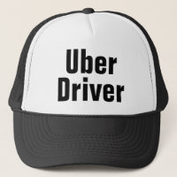 Men's Uber Driver Baseball Cap Black Trucker Hat